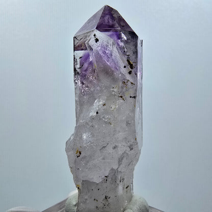 Harlekin Skelett Phantom Amethyst, Epidot Spitze Streep Mine Goboboseb, Namibia 54*19*19mm #12644