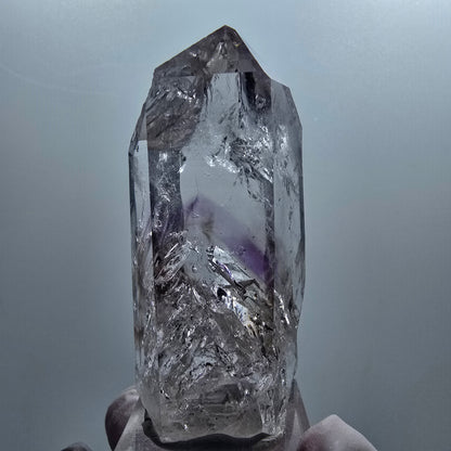 Enhydro Lemurian Phantom Amethyst, 2x Blase Streep Mine Goboboseb, Namibia 61*25*25mm #12653