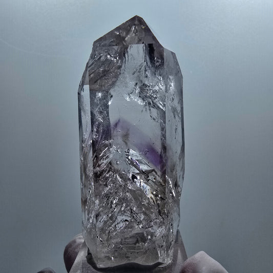 Enhydro Lemurian Phantom Amethyst, 2x Bubble Streep Mine Goboboseb, Namibia 61*25*25mm #12653