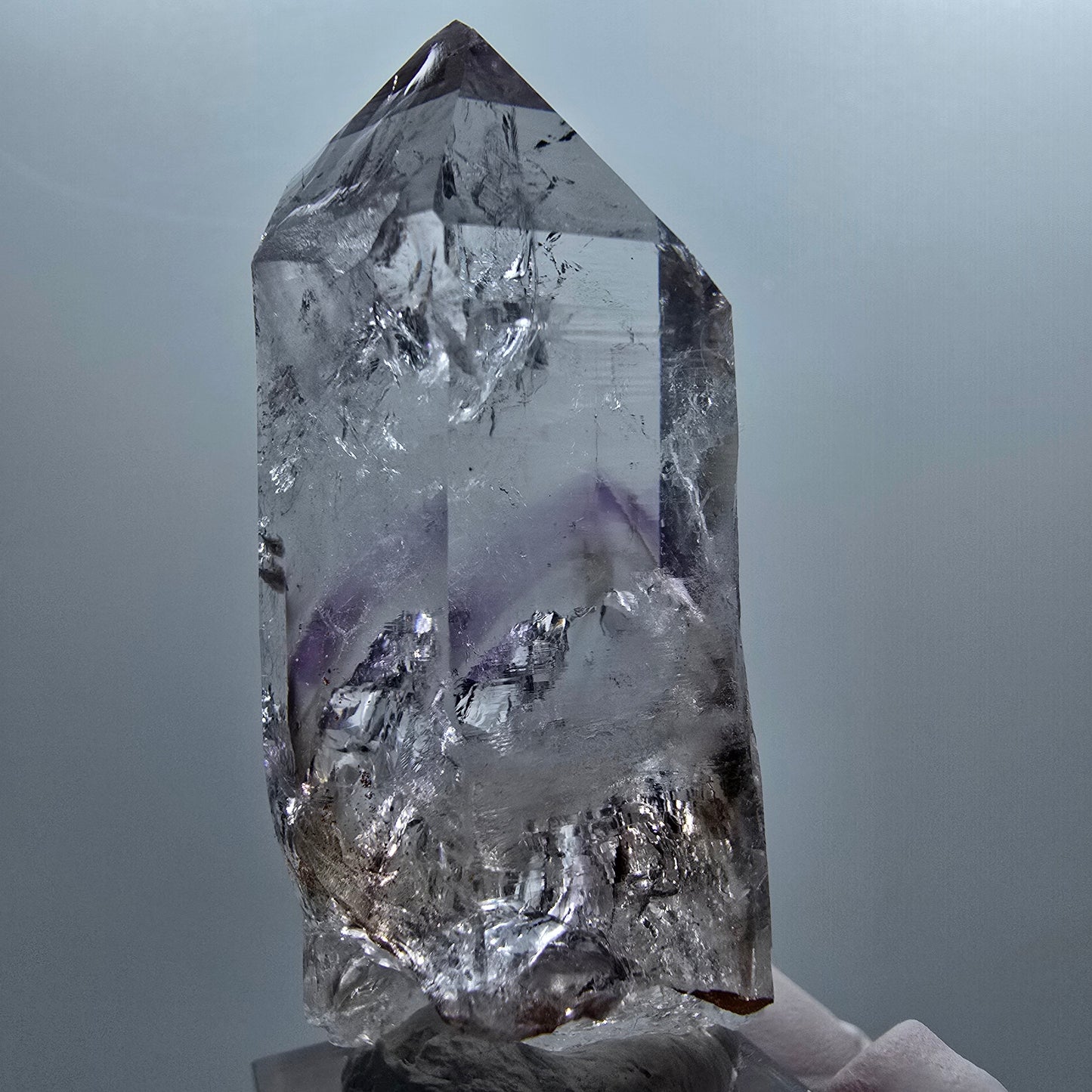 Enhydro Lemurian Phantom Amethyst, 2x Blase Streep Mine Goboboseb, Namibia 61*25*25mm #12653
