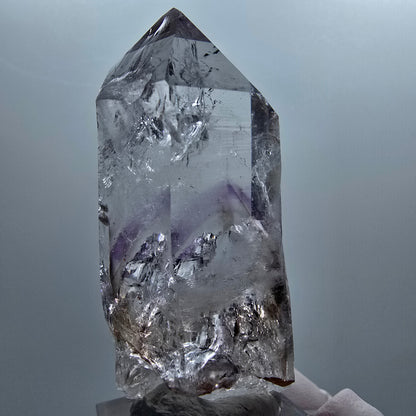 Enhydro Lemurian Phantom Amethyst, 2x Blase Streep Mine Goboboseb, Namibia 61*25*25mm #12653