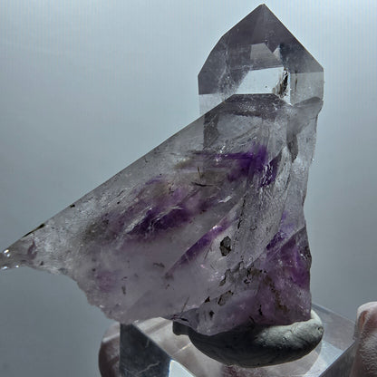 Skeleton Phantom Amethyst, Epidote Tip Streep Mine Goboboseb Namibia 50*50*25mm #12654
