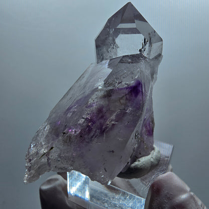 Skeleton Phantom Amethyst, Epidote Tip Streep Mine Goboboseb Namibia 50*50*25mm #12654