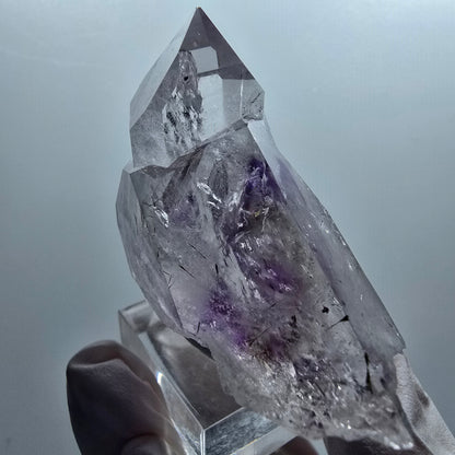 Skeleton Phantom Amethyst, Epidote Tip Streep Mine Goboboseb Namibia 50*50*25mm #12654