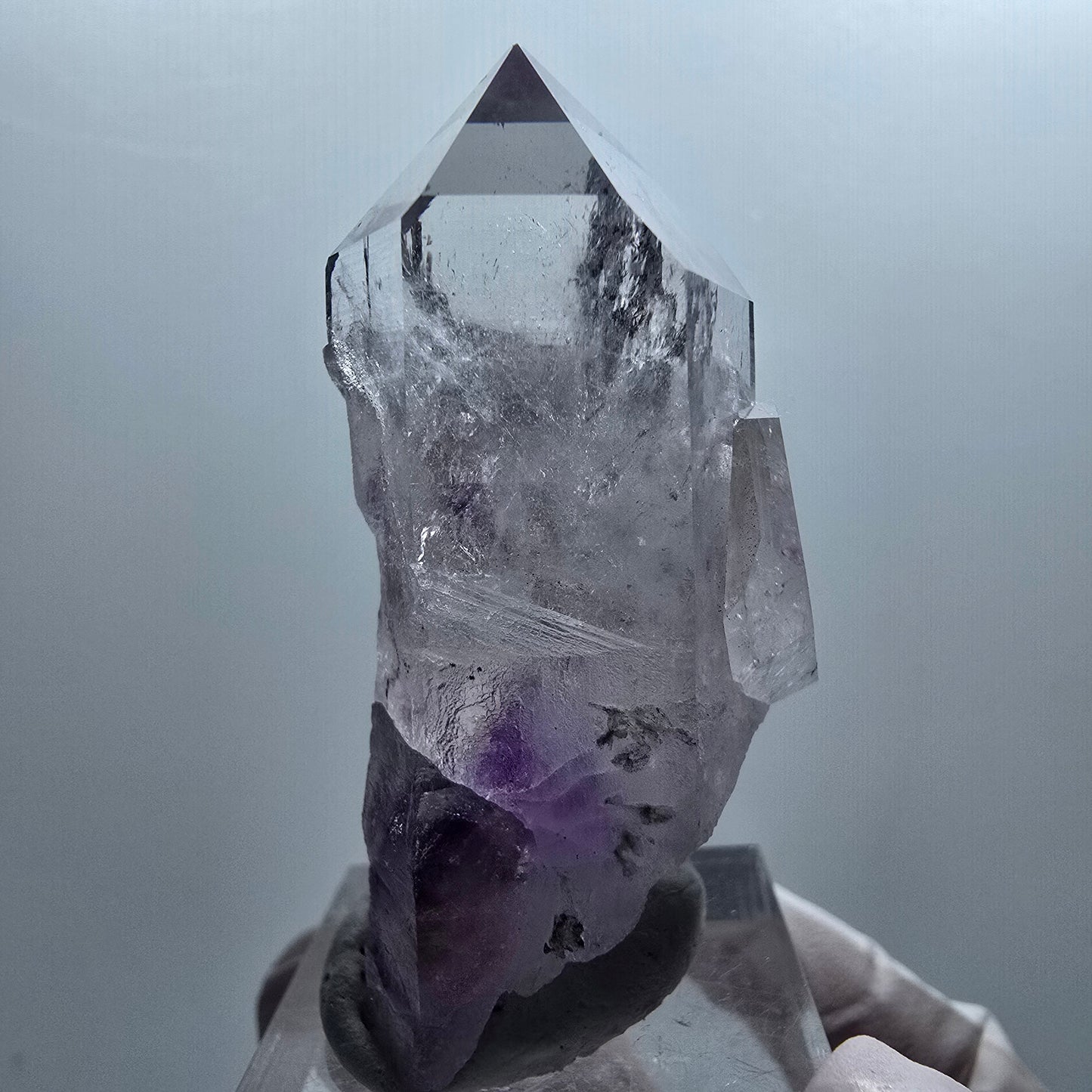 Skeleton Phantom Amethyst, Epidote Tip Streep Mine Goboboseb Namibia 50*50*25mm #12654