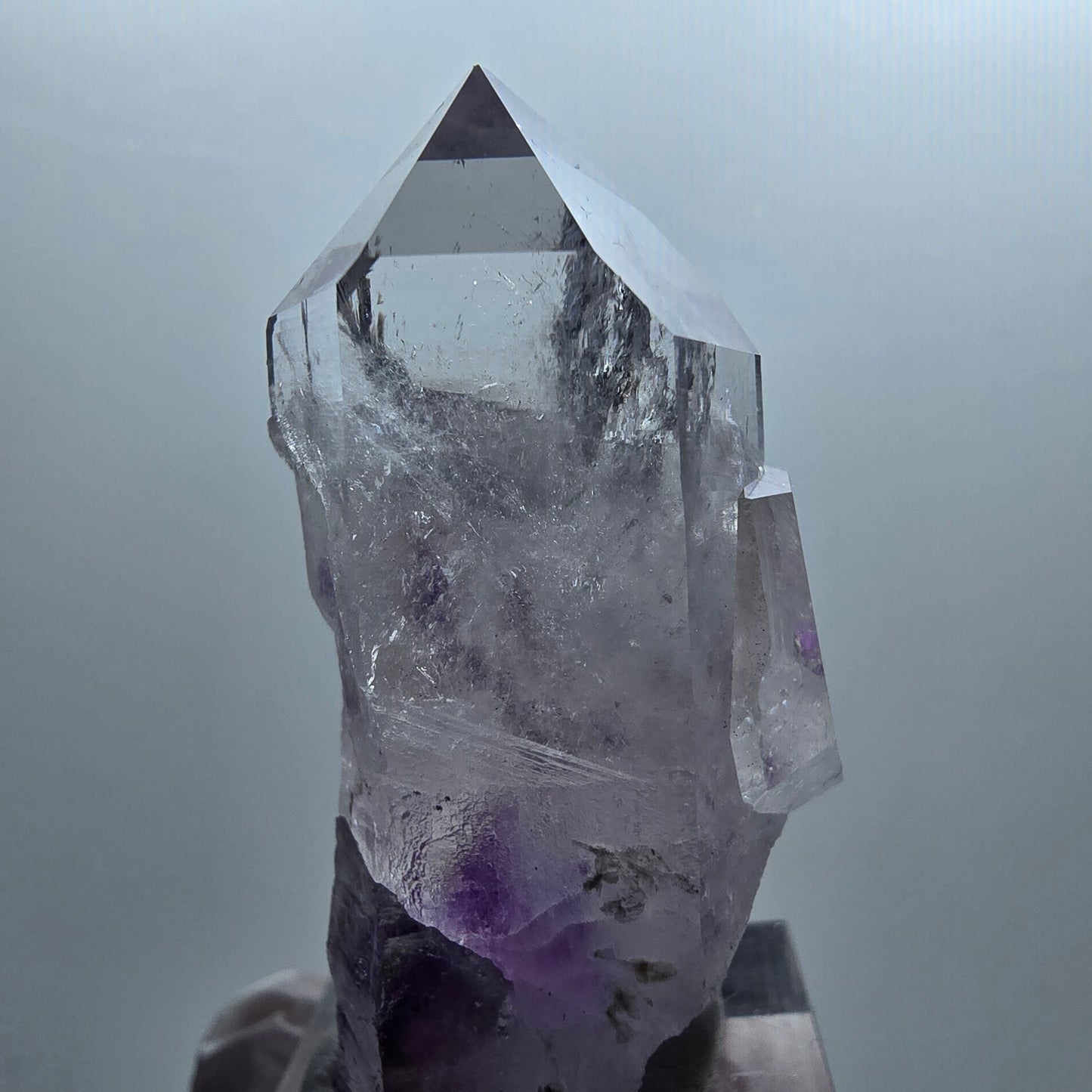 Skeleton Phantom Amethyst, Epidote Tip Streep Mine Goboboseb Namibia 50*50*25mm #12654