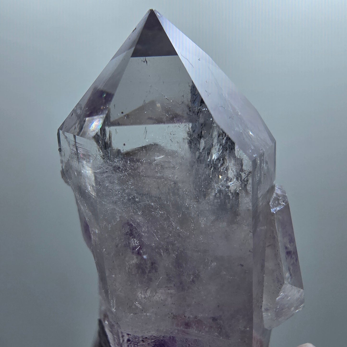 Skeleton Phantom Amethyst, Epidote Tip Streep Mine Goboboseb Namibia 50*50*25mm #12654