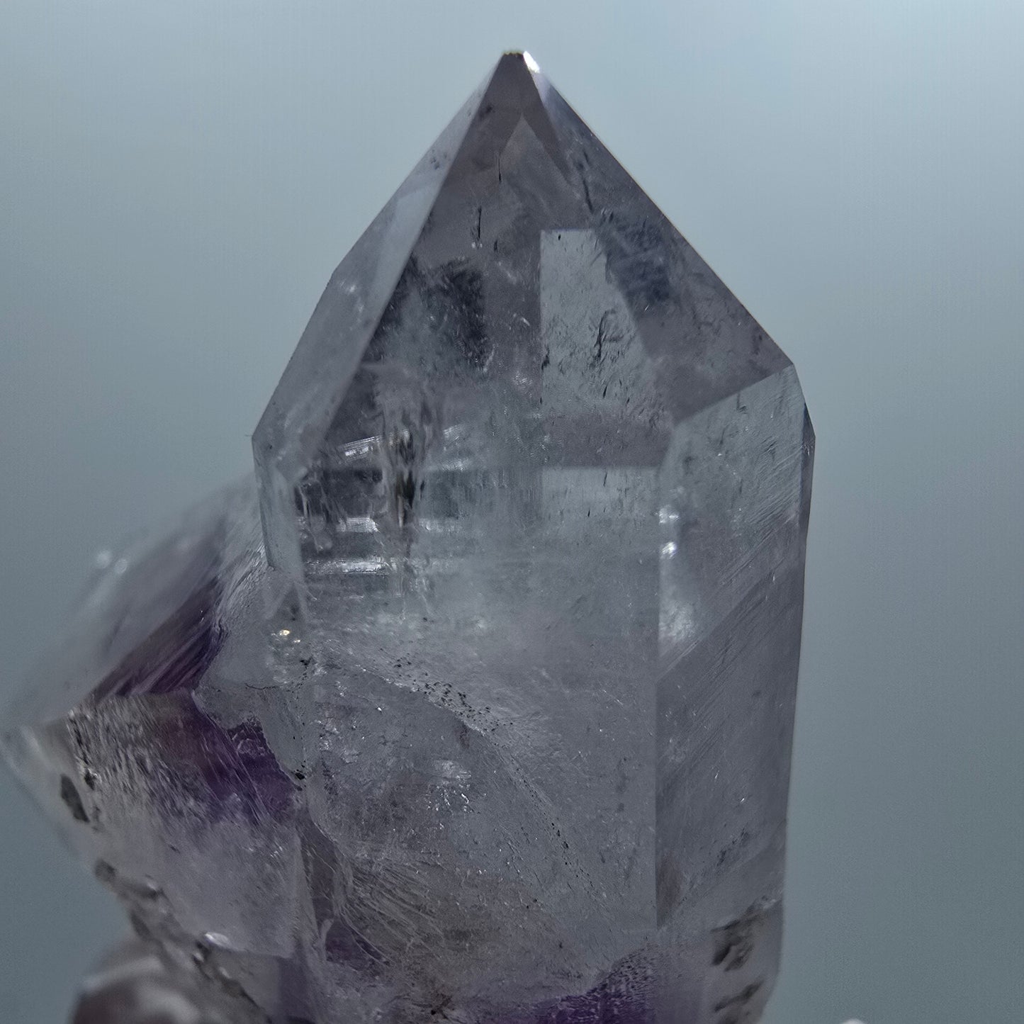 Skeleton Phantom Amethyst, Epidote Tip Streep Mine Goboboseb Namibia 50*50*25mm #12654