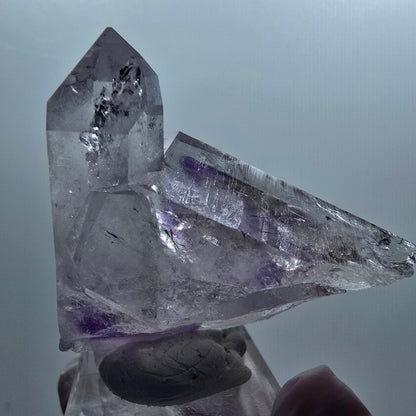 Skeleton Phantom Amethyst, Epidote Tip Streep Mine Goboboseb Namibia 50*50*25mm #12654