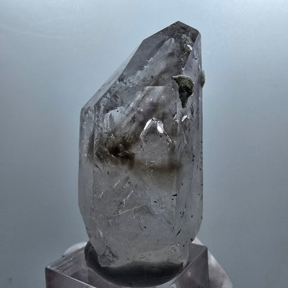 Améthyste fantôme léenne Enhydro, hématite, épidote 2x Blase Streep Mine Namibie 58*28*29mm #12655