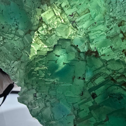 XXL Phantom Fluorite Cube Specimen, stepped, green Omehane, Namibia 200*180*80mm #12657