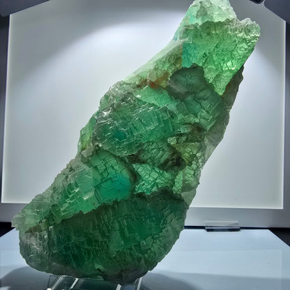 XXL Phantom Fluorite Cube Specimen, stepped, green Omehane, Namibia 240*102*60mm #12659
