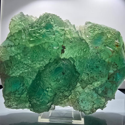 XXL Cube de Fluorite Phantom, étagé, vert Omehane, Namibie 200*148*45mm #12660