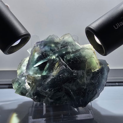Large Phantom Fluorite Cube Specimen, parqueted Okorusu, Namibia 97*84*65mm #12662