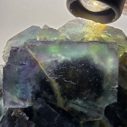Large Phantom Fluorite Cube Specimen, parqueted Okorusu, Namibia 97*84*65mm #12662