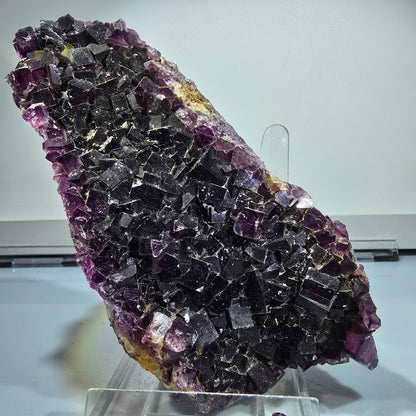 Large Phantom Fluorite Cube Specimen, purple Okorusu, Namibia 152*70*51mm #12665