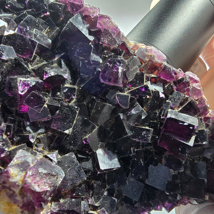 Large Phantom Fluorite Cube Specimen, purple Okorusu, Namibia 152*70*51mm #12665