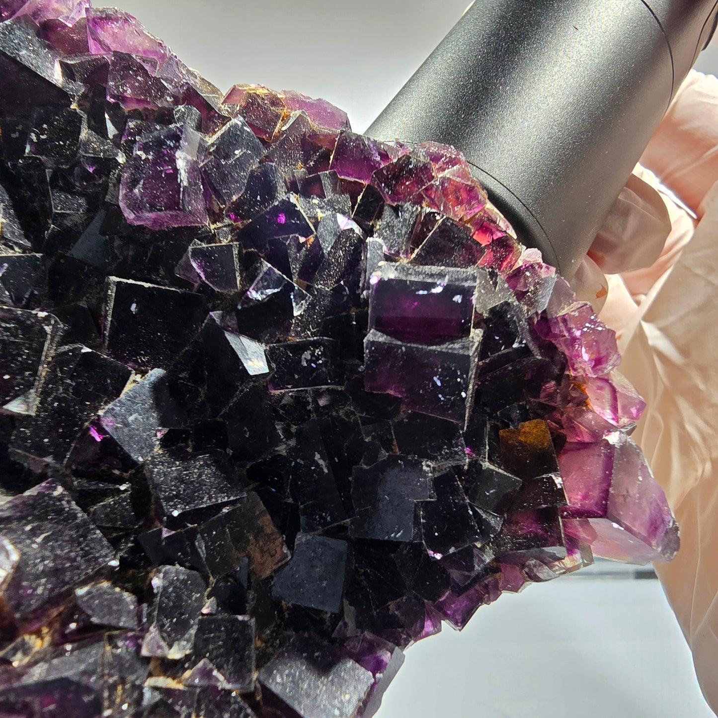 Large Phantom Fluorite Cube Specimen, purple Okorusu, Namibia 152*70*51mm #12665