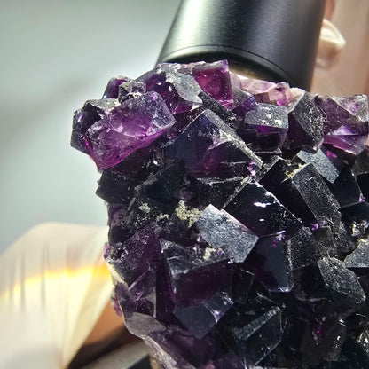 Large Phantom Fluorite Cube Specimen, purple Okorusu, Namibia 152*70*51mm #12665