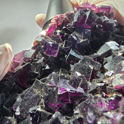 Large Phantom Fluorite Cube Specimen, purple Okorusu, Namibia 152*70*51mm #12665