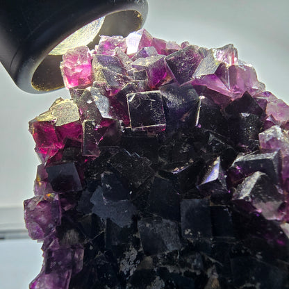 Large Phantom Fluorite Cube Specimen, purple Okorusu, Namibia 152*70*51mm #12665