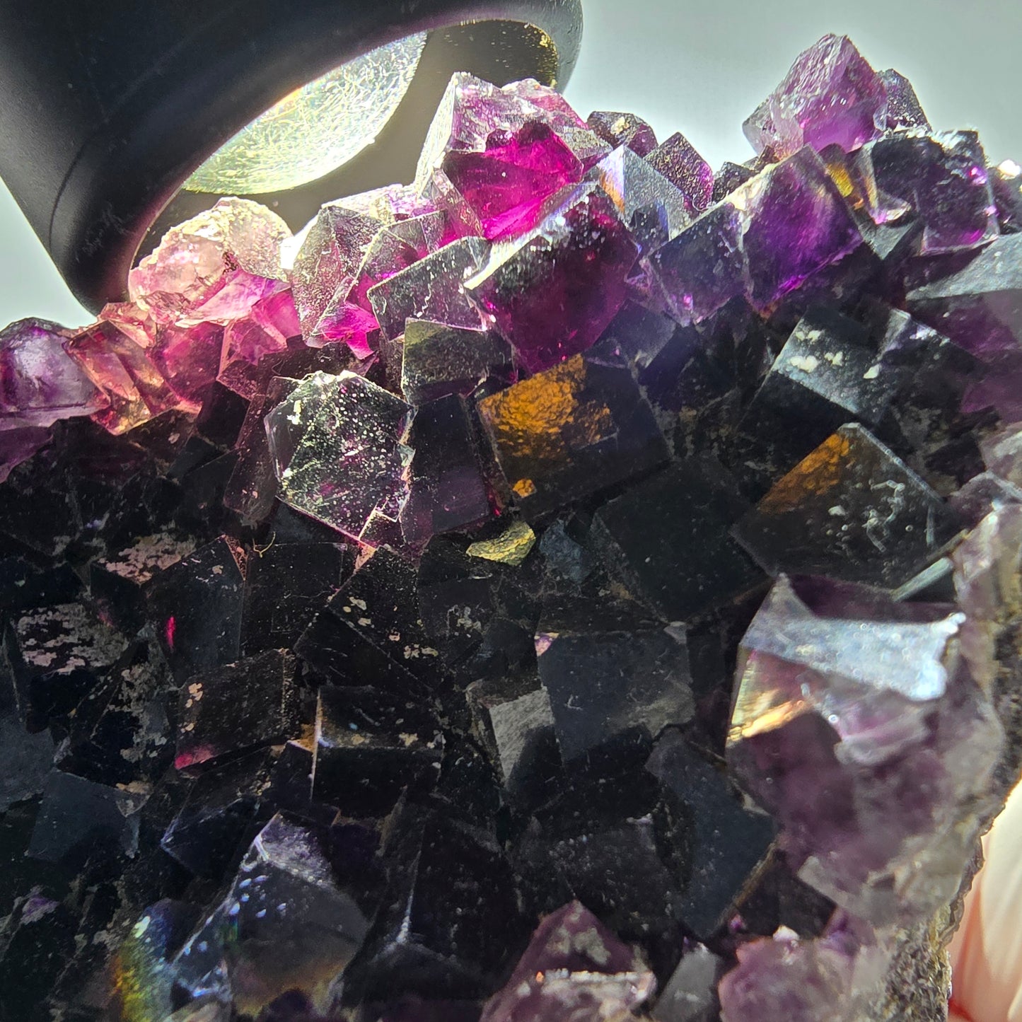 Large Phantom Fluorite Cube Specimen, purple Okorusu, Namibia 152*70*51mm #12665