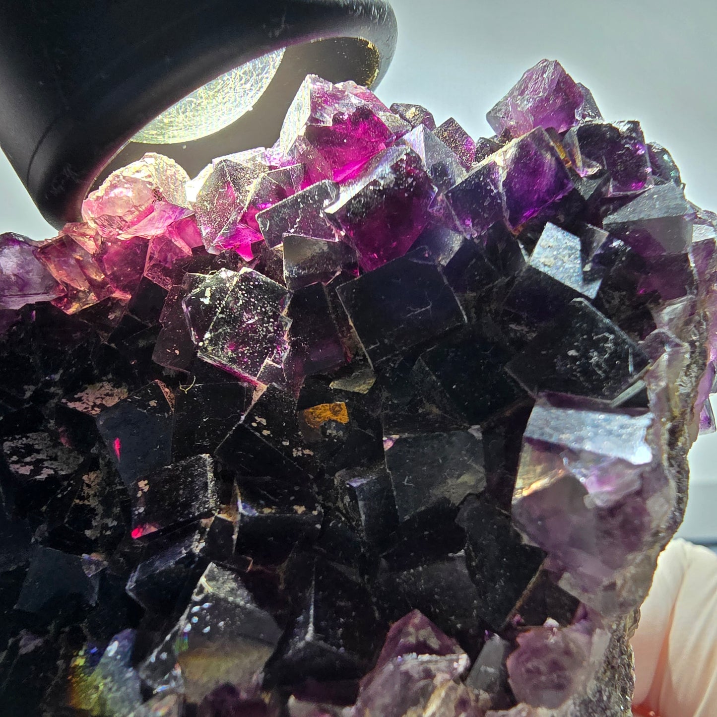 Large Phantom Fluorite Cube Specimen, purple Okorusu, Namibia 152*70*51mm #12665