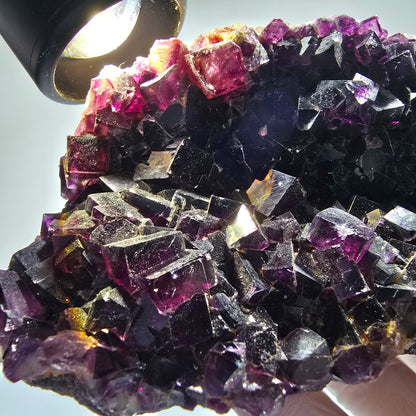 Large Phantom Fluorite Cube Specimen, purple Okorusu, Namibia 152*70*51mm #12665