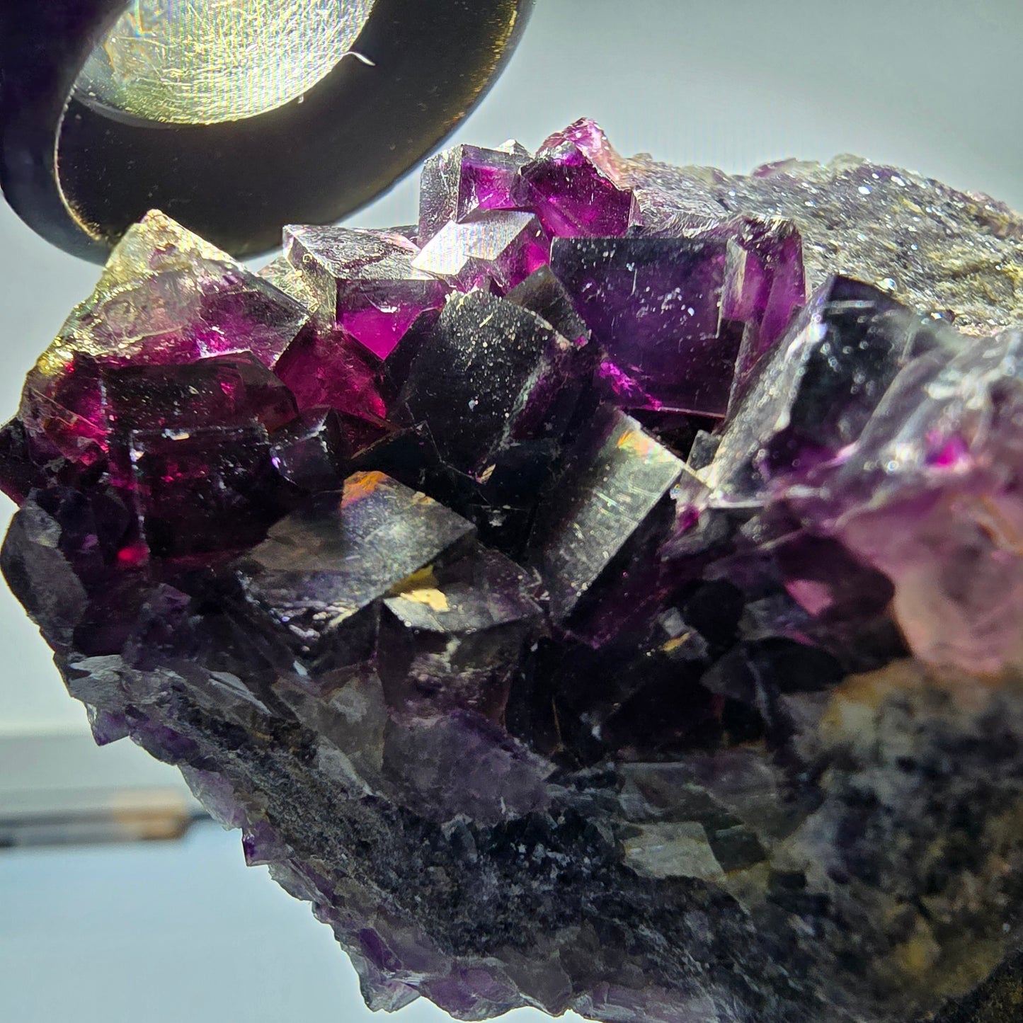 Large Phantom Fluorite Cube Specimen, purple Okorusu, Namibia 152*70*51mm #12665