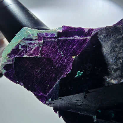 Large Phantom Fluorite Cube Specimen, Purple Green 11:11 Angel Pocket, Namibia 136*96*43mm #12675