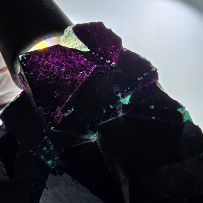 Large Phantom Fluorite Cube Specimen, Purple Green 11:11 Angel Pocket, Namibia 136*96*43mm #12675