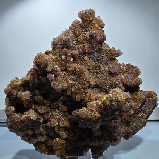 XXL Phantom Fluorit Würfel Stufe, lila gelb Okorusu, Namibia 128*157*73mm #12677