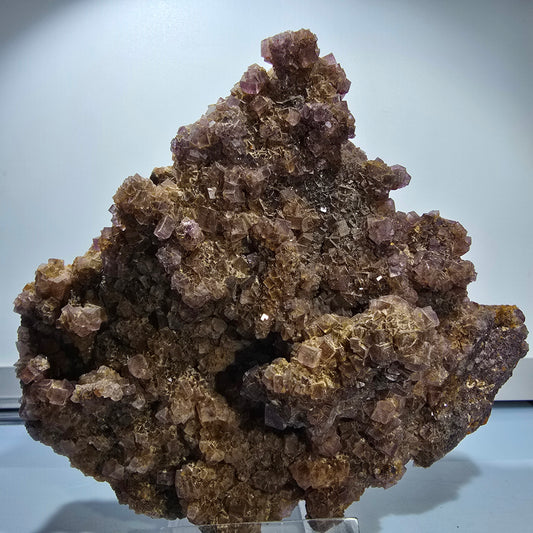 XXL Phantom Fluorit Würfel Stufe, lila gelb Okorusu, Namibia 128*157*73mm #12677