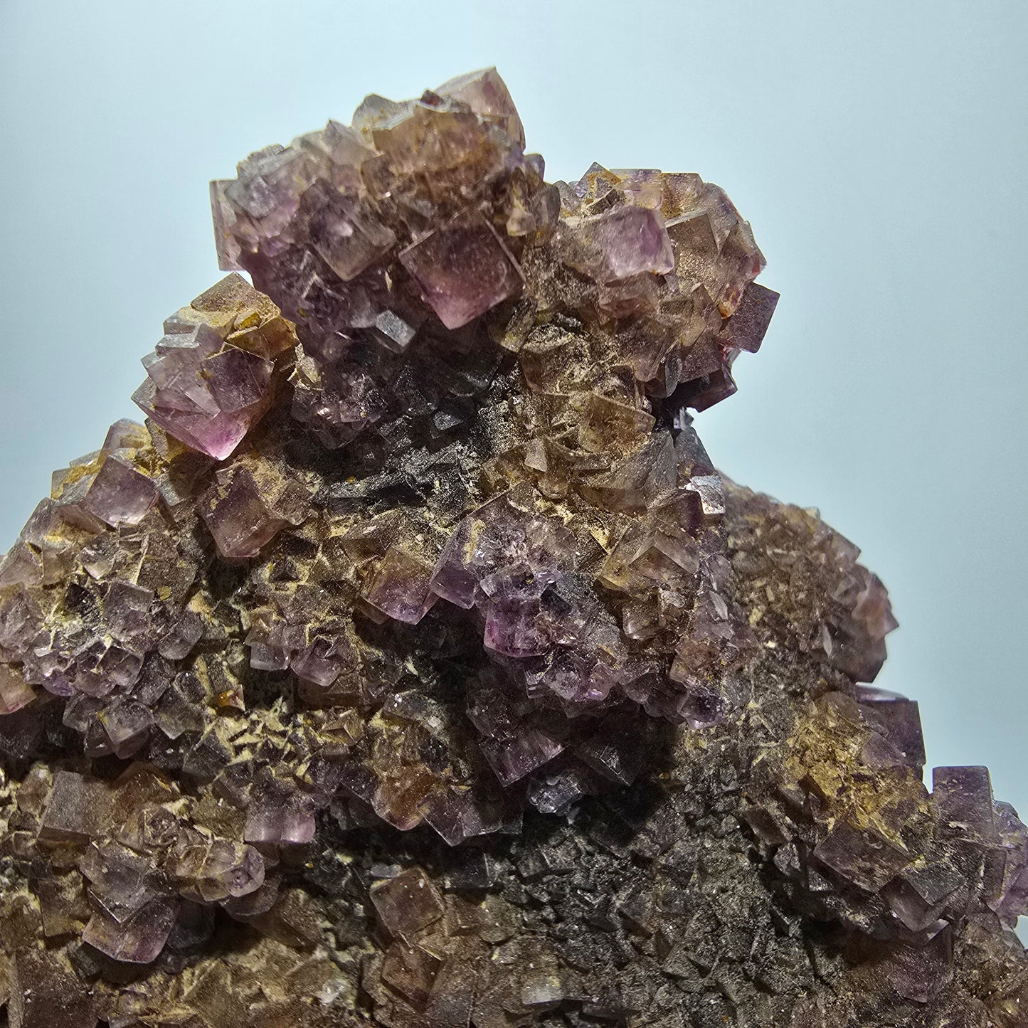 XXL Phantom Fluorite Cube Specimen, purple yellow Okorusu, Namibia 128*157*73mm #12677