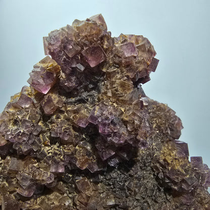 XXL Phantom Fluorite Cube Specimen, purple yellow Okorusu, Namibia 128*157*73mm #12677