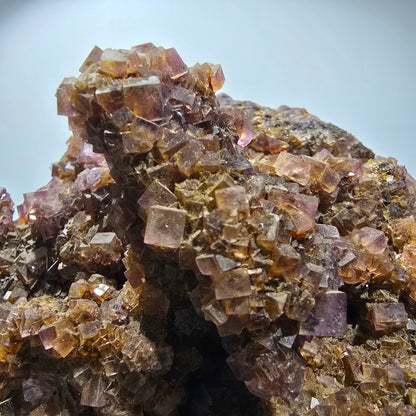 XXL Phantom Fluorite Cube Specimen, purple yellow Okorusu, Namibia 128*157*73mm #12677