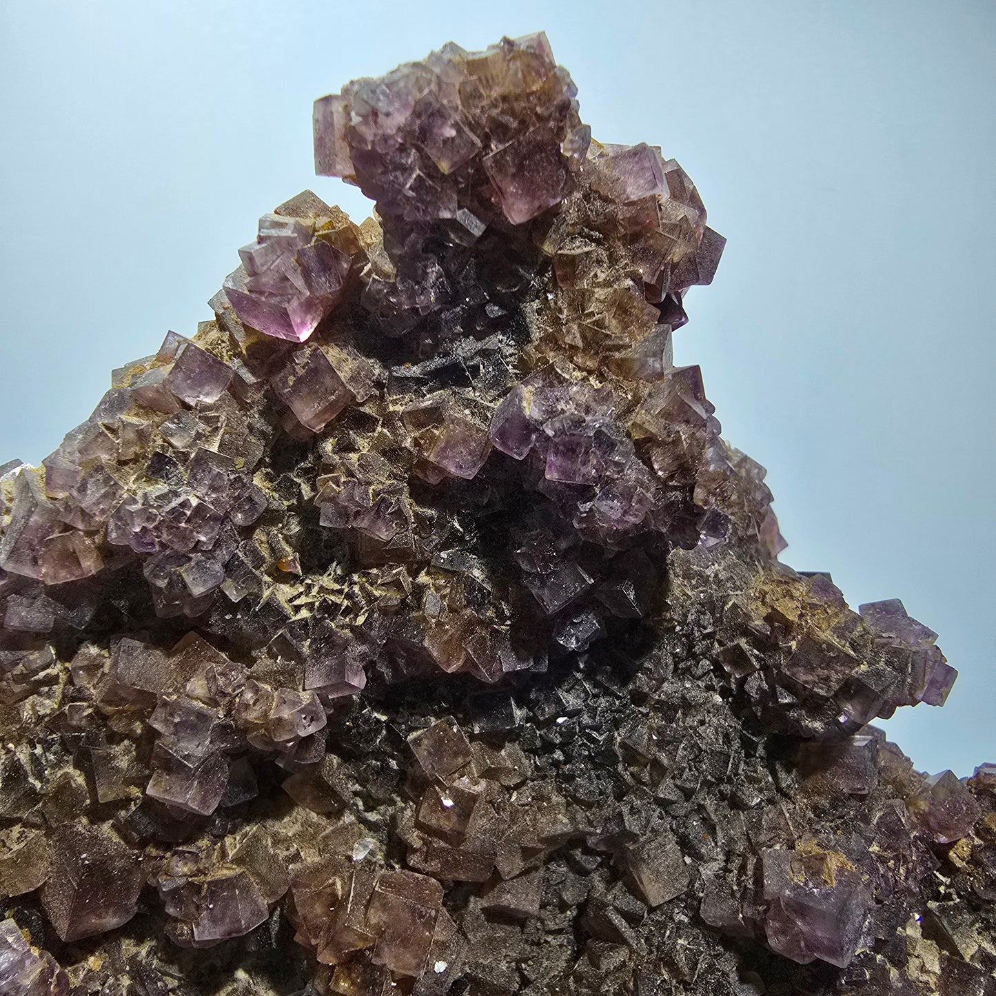 XXL Phantom Fluorite Cube Specimen, purple yellow Okorusu, Namibia 128*157*73mm #12677