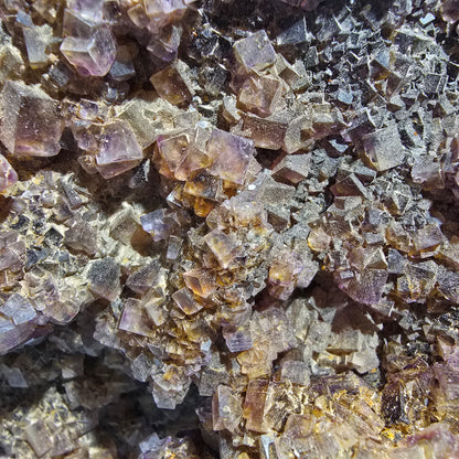 XXL Phantom Fluorite Cube Specimen, purple yellow Okorusu, Namibia 128*157*73mm #12677