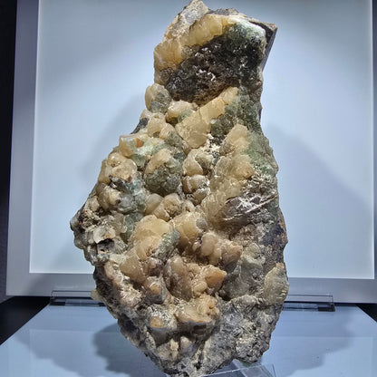 Fluorite fantôme XXL, plaque de calcite Erongo, Namibie 243*133*69mm #12682