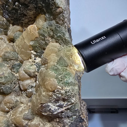Fluorite fantôme XXL, plaque de calcite Erongo, Namibie 243*133*69mm #12682