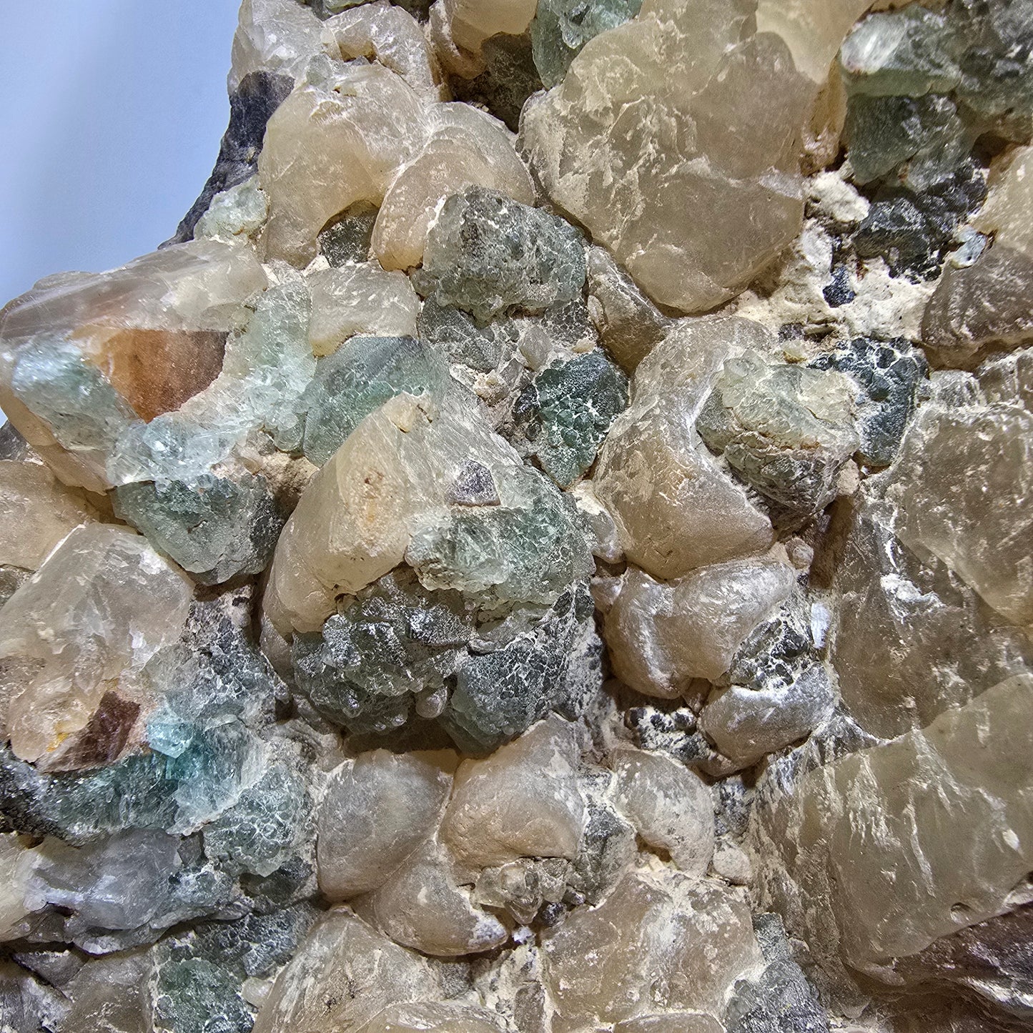 Fluorite fantôme XXL, plaque de calcite Erongo, Namibie 243*133*69mm #12682