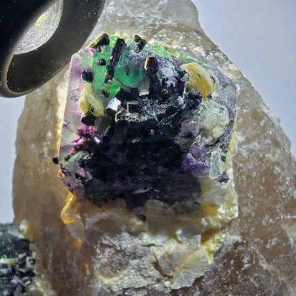 XXL Smoky Quartz, Fluorite, Schorl Tourmaline, Hyalite, Muscovite Erongo, Namibia 172*88*122mm #12684