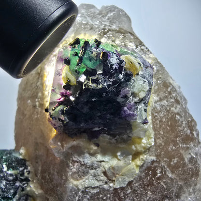 XXL Smoky Quartz, Fluorite, Schorl Tourmaline, Hyalite, Muscovite Erongo, Namibia 172*88*122mm #12684