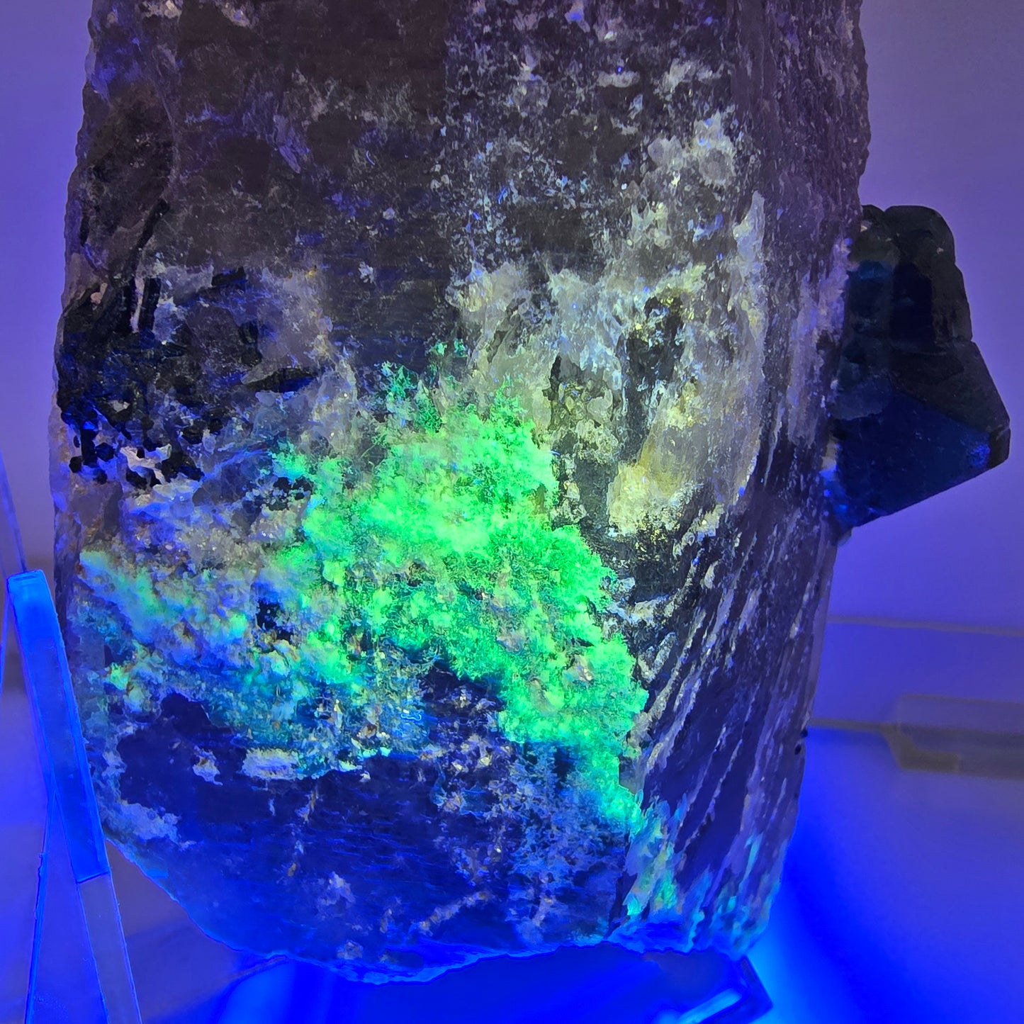 XXL Smoky Quartz, Fluorite, Schorl Tourmaline, Hyalite, Muscovite Erongo, Namibia 172*88*122mm #12684
