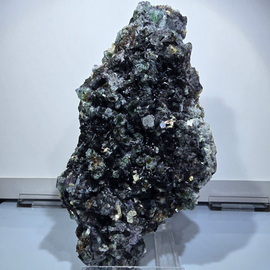 XXL Fluorit, Rauchquarz, Schörl Turmalin, Hyalit, Muskovit Erongo, Namibia 190*97*61mm #12686