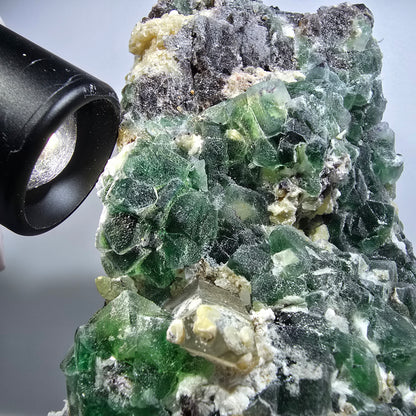 XXL Fluorite, Smoky Quartz, Schorl Tourmaline, Hyalite, Muscovite Erongo, Namibia 225*110*81mm #12687
