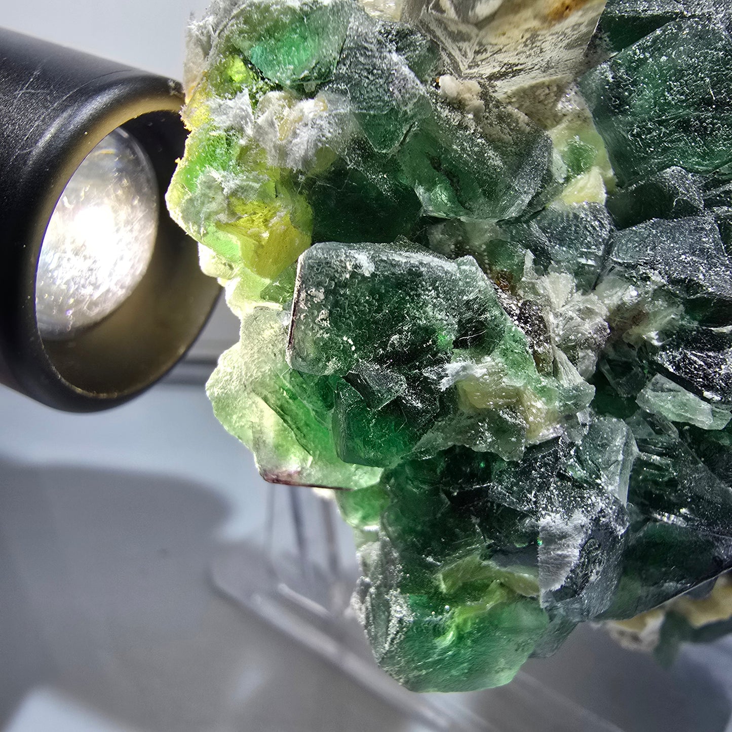 XXL Fluorite, Smoky Quartz, Schorl Tourmaline, Hyalite, Muscovite Erongo, Namibia 225*110*81mm #12687