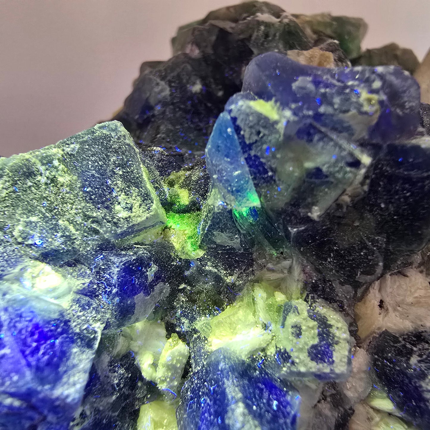 XXL Fluorite, Smoky Quartz, Schorl Tourmaline, Hyalite, Muscovite Erongo, Namibia 225*110*81mm #12687