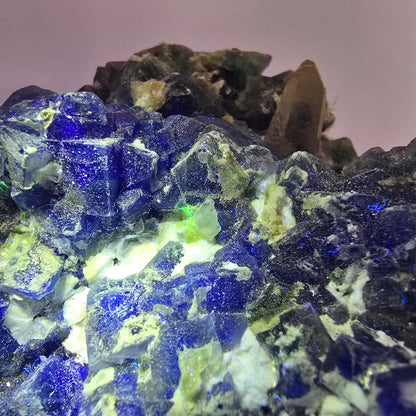 XXL Fluorite, Smoky Quartz, Schorl Tourmaline, Hyalite, Muscovite Erongo, Namibia 225*110*81mm #12687