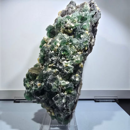 XXL Fluorite, Smoky Quartz, Schorl Tourmaline, Hyalite, Muscovite Erongo, Namibia 225*110*81mm #12687